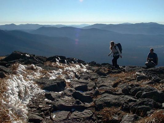 Ridge of Caps Trail
Ascending the Ridge of Caps Trail on Mt. Jefferson September 2000 (rime ice on ground)
Keywords: white mountains presidentials jefferson new hampshire