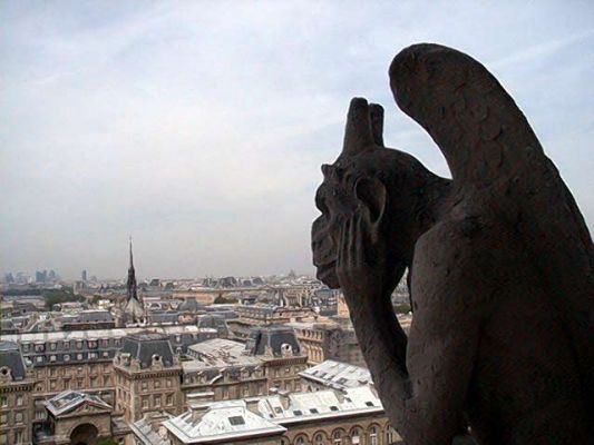 Gargoyle
Atop the Notre Dame Cathedral a gargoyle anticipates the next onslaught of tourists & shutterbugs.
Keywords: paris france notre dame gargoyle cathedral